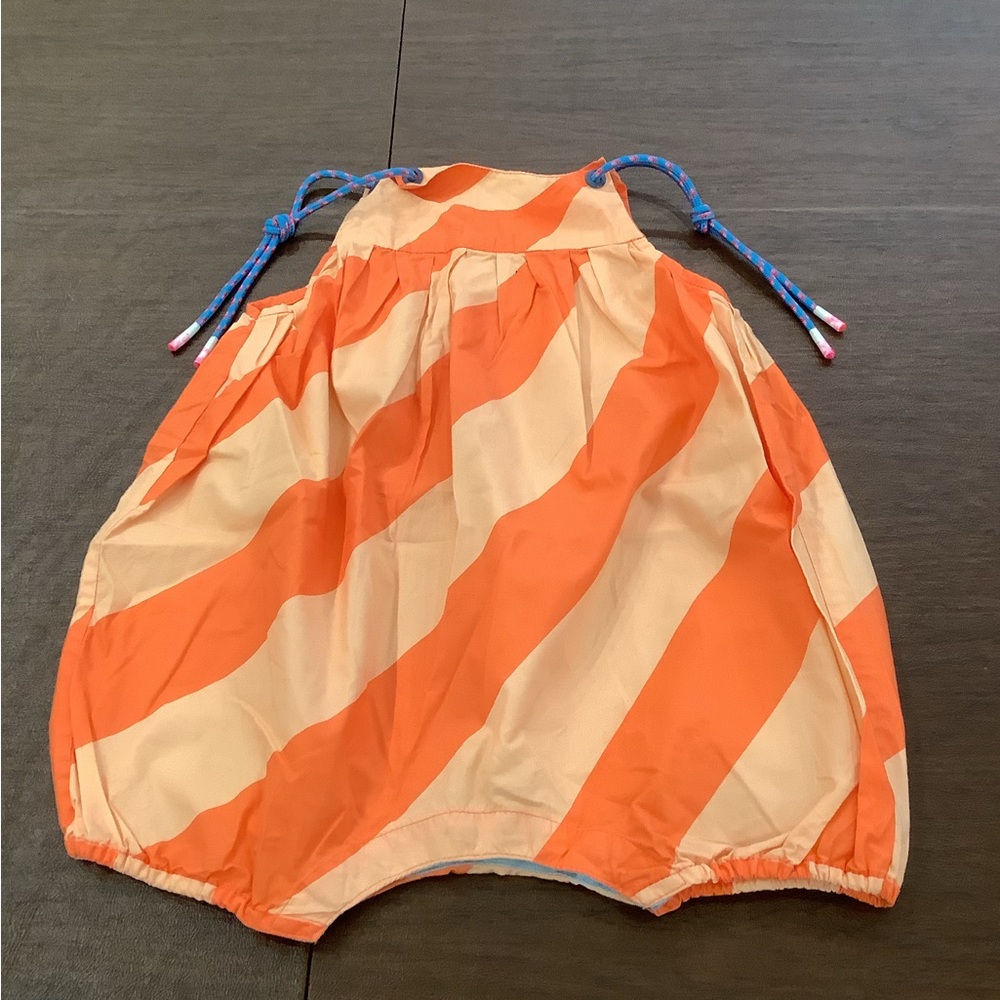Tia Cibani Orange Striped Baby Romper size 24 months